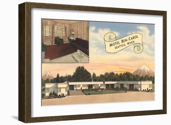 Motel Ben-Carol, Seattle, Washington-null-Framed Art Print