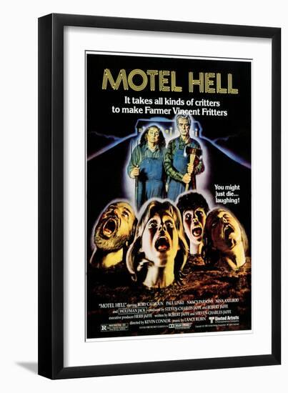 Motel Hell, Nancy Parsons, Rory Calhoun, 1980-null-Framed Art Print