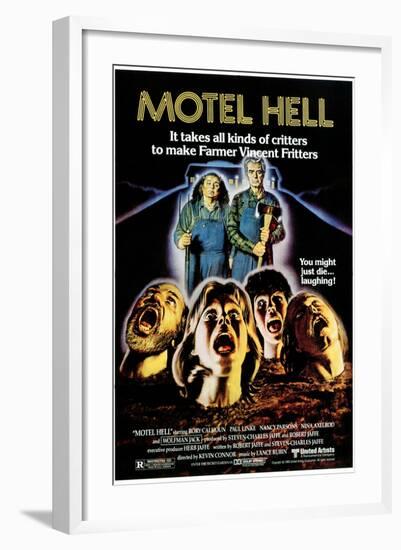 Motel Hell, Nancy Parsons, Rory Calhoun, 1980-null-Framed Art Print