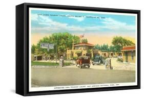 Motel, Hot Springs, Arkansas-null-Framed Stretched Canvas