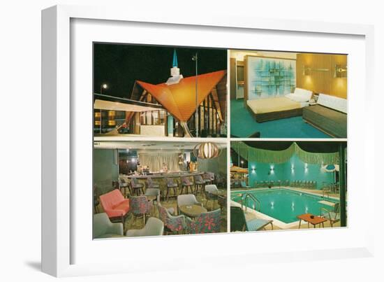 Motel Interiors-null-Framed Art Print