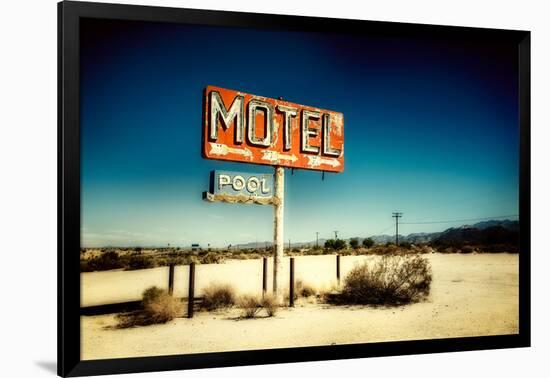 Motel Roadside Sign-Jody Miller-Framed Photographic Print