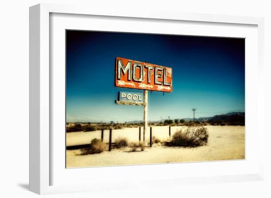 Motel Roadside Sign-Jody Miller-Framed Photographic Print