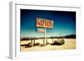 Motel Roadside Sign-Jody Miller-Framed Photographic Print