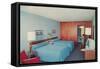 Motel Room with Two Double Beds-null-Framed Stretched Canvas