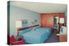 Motel Room with Two Double Beds-null-Stretched Canvas