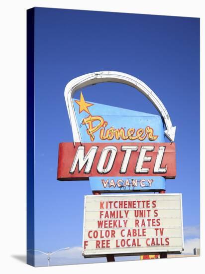 Motel, Route 66, Albuquerque, New Mexico, United States of America, North America-Wendy Connett-Stretched Canvas