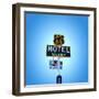 Motel Sign in America on Route 66-Salvatore Elia-Framed Photographic Print