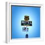 Motel Sign in America on Route 66-Salvatore Elia-Framed Photographic Print