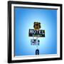 Motel Sign in America on Route 66-Salvatore Elia-Framed Photographic Print