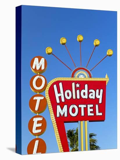 Motel Sign, the Strip, Las Vegas, Nevada, United States of America, North America-Gavin Hellier-Stretched Canvas