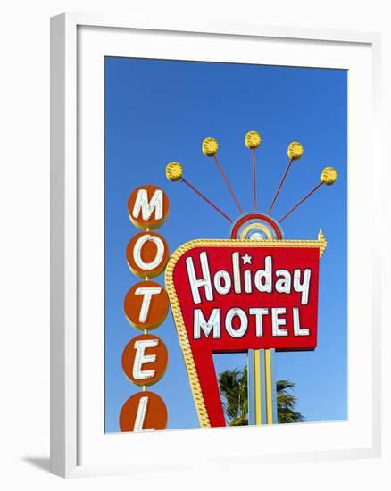 Motel Sign, the Strip, Las Vegas, Nevada, United States of America, North America-Gavin Hellier-Framed Photographic Print