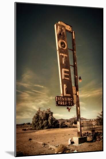 Motel Sign-null-Mounted Photographic Print