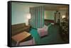Motel Suite in Lavender and Blue-null-Framed Stretched Canvas