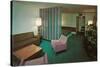 Motel Suite in Lavender and Blue-null-Stretched Canvas
