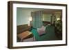 Motel Suite in Lavender and Blue-null-Framed Art Print