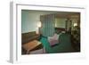 Motel Suite in Lavender and Blue-null-Framed Art Print