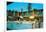 Motel Swimming Pool-null-Framed Art Print