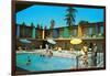 Motel Swimming Pool-null-Framed Art Print