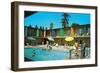 Motel Swimming Pool-null-Framed Art Print