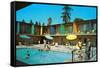 Motel Swimming Pool-null-Framed Stretched Canvas