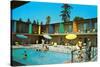 Motel Swimming Pool-null-Stretched Canvas