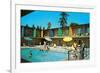 Motel Swimming Pool-null-Framed Art Print