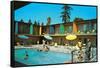 Motel Swimming Pool-null-Framed Stretched Canvas