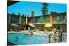 Motel Swimming Pool-null-Stretched Canvas