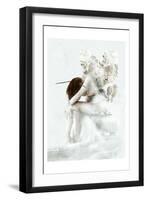 Moth Fairy-null-Framed Art Print