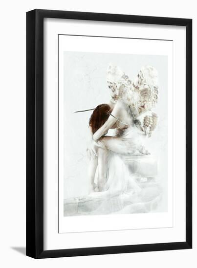 Moth Fairy-null-Framed Art Print