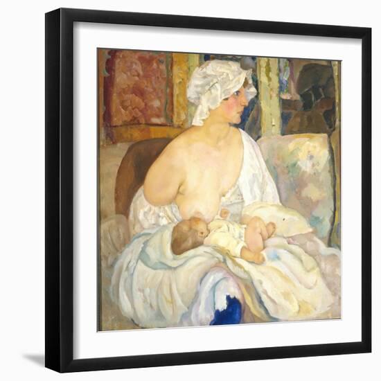 Mother, 1915-Boris Dmitryevich Grigoriev-Framed Giclee Print