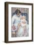 Mother About To Wash Her Sleepy Child,1880-Mary Stevenson Cassatt-Framed Premium Giclee Print