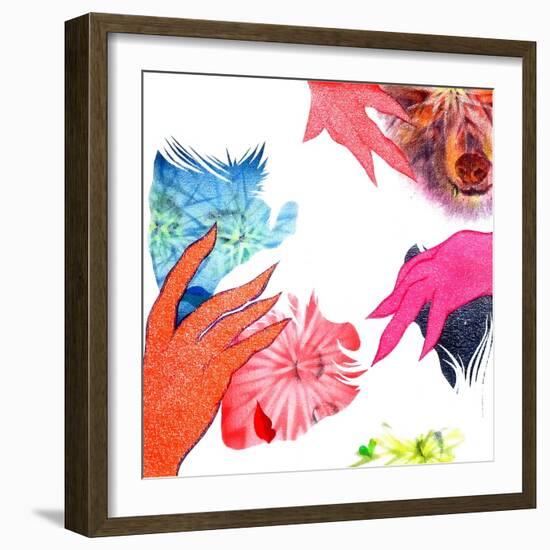 Mother Anarchy-Shark Toof-Framed Art Print