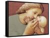 Mother and Baby II, 1998-Evelyn Williams-Framed Stretched Canvas