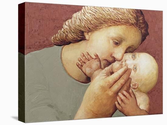 Mother and Baby II, 1998-Evelyn Williams-Stretched Canvas