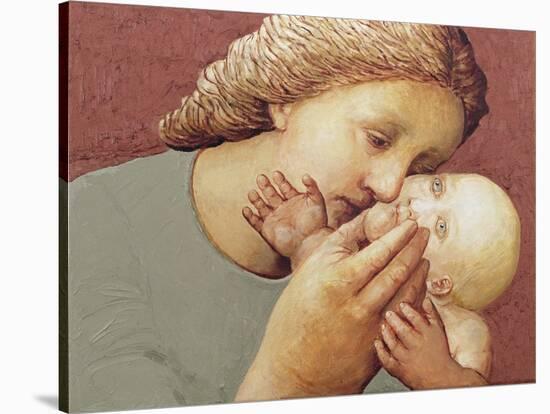 Mother and Baby II, 1998-Evelyn Williams-Stretched Canvas