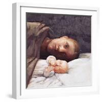 Mother and Baby Resting 2, 1996-Evelyn Williams-Framed Giclee Print