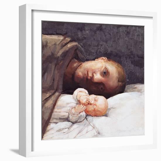 Mother and Baby Resting 2, 1996-Evelyn Williams-Framed Giclee Print