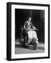 Mother and Baby Riding a Vespa Scooter-Dmitri Kessel-Framed Photographic Print