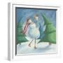 Mother and Baby Snowmen-Chantal Candon-Framed Giclee Print