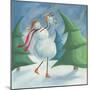 Mother and Baby Snowmen-Chantal Candon-Mounted Giclee Print