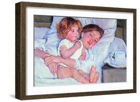 Mother and Baby-Mary Cassatt-Framed Art Print