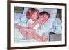 Mother and Baby-Mary Cassatt-Framed Art Print