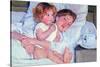 Mother and Baby-Mary Cassatt-Stretched Canvas