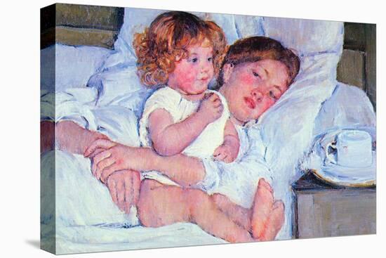 Mother and Baby-Mary Cassatt-Stretched Canvas