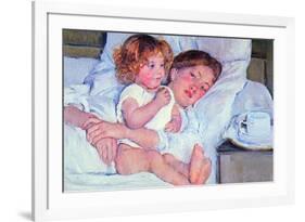 Mother and Baby-Mary Cassatt-Framed Premium Giclee Print