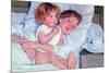Mother and Baby-Mary Cassatt-Mounted Premium Giclee Print