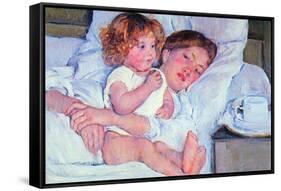 Mother and Baby-Mary Cassatt-Framed Stretched Canvas