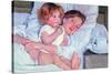 Mother and Baby-Mary Cassatt-Stretched Canvas